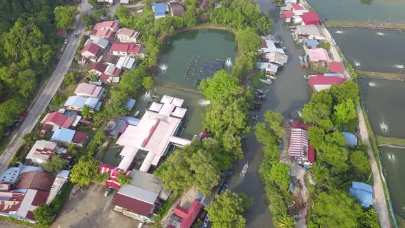 Fishing boat on the way go to sea fishing at Bukit Tambun alt
