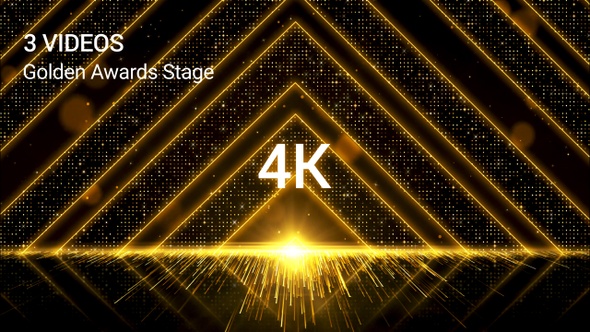 Awards Stage Gold Background