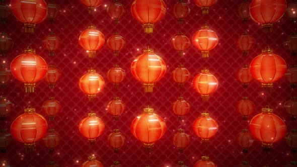 Chinese Lanterns Background 4K