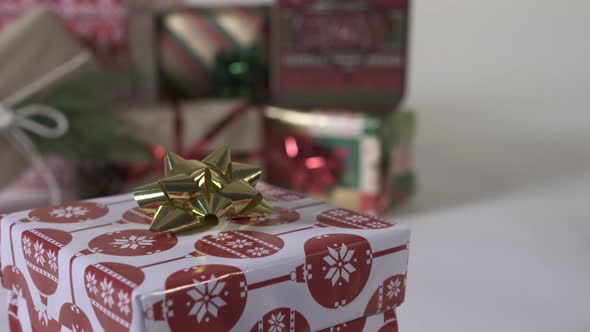 Decorated Christmas presents alt