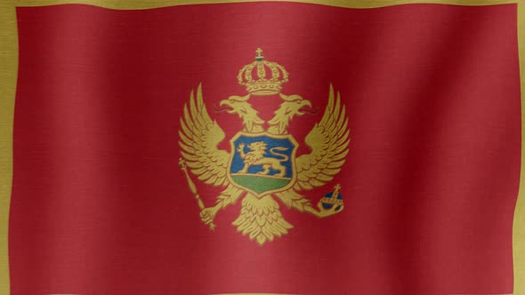 The National Flag of Montenegro