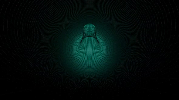 Abstract Black And White Color Grid Tunel Animation V3 alt