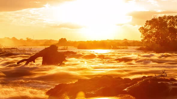 Victoria Falls Sunset Time Lapse alt