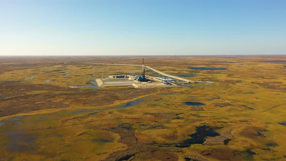 Drilling Rigs in Tundra