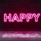 Happy Neon Sign - VideoHive Item for Sale