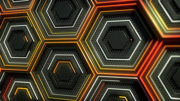 3D Hexagon Background - 2