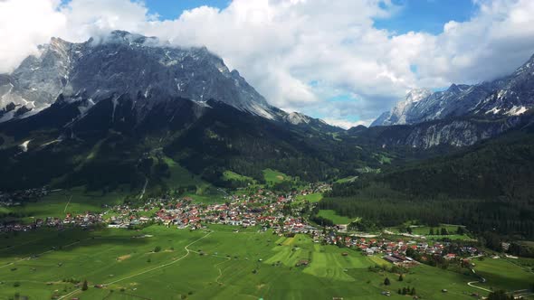 Colorful summer panorama of Austrian Alps, Reutte district, state of Tyrol, Austria, Europe.