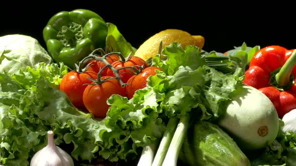 Vegetables on the Table. Vegetarian Products. Vitamins From Nature.