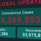 Coronavirus or COVID19 global update statistic chart showing increasing numbers of total cases - VideoHive Item for Sale