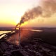 Aerial View on a Huge Industrial Factory Among Nature - VideoHive Item for Sale