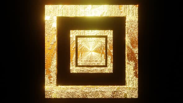 Gold Yellow Color Light VJ LOOP frame