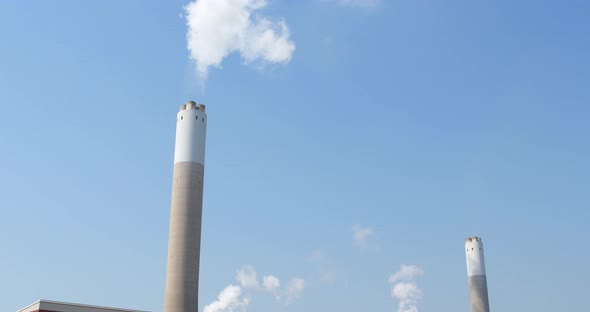 Smoke stack emit smoke  alt