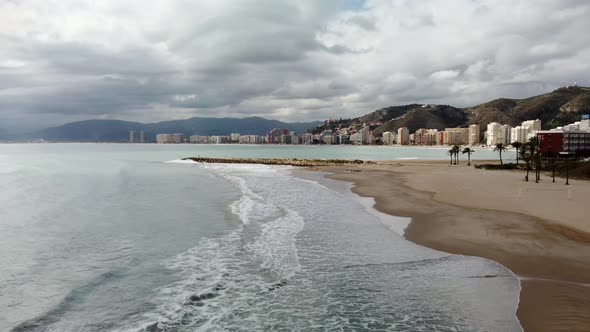 Beach Of Cullera, Mediterranean sea alt