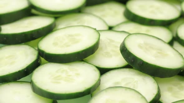 Fresh sliced cucumber alt