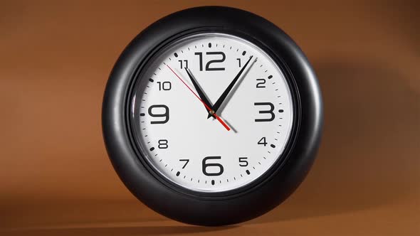 Black Mechanical Clock Is Ticking alt