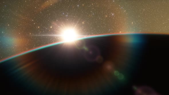 Space Background - Rocky Exoplanet alt