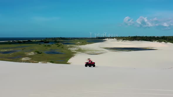 Jericoacoara Ceara Brazil. Scenic summer beach at famous travel destination. alt
