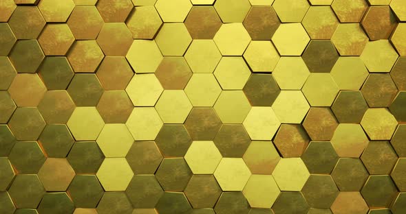 Gold Hexagon Loop alt