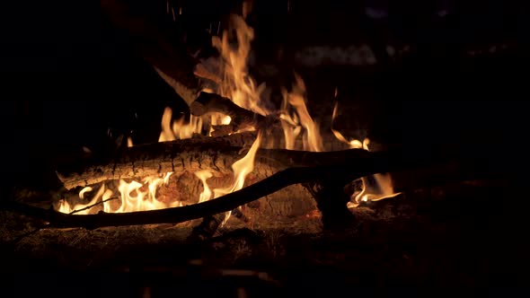 Bonfire at Night, Slide Movement