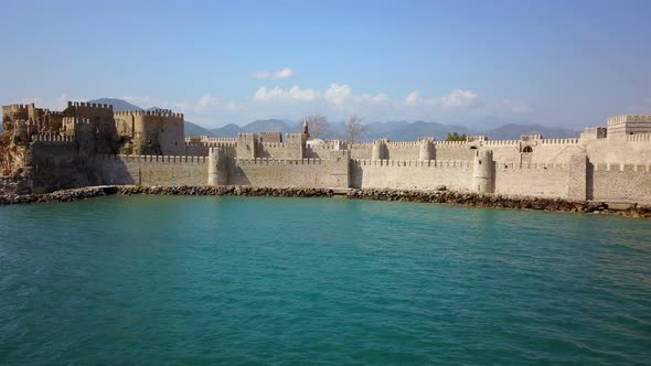 Crusades Mamure Castle, Mediterranean Sea, South Coast Mersin, Turkey