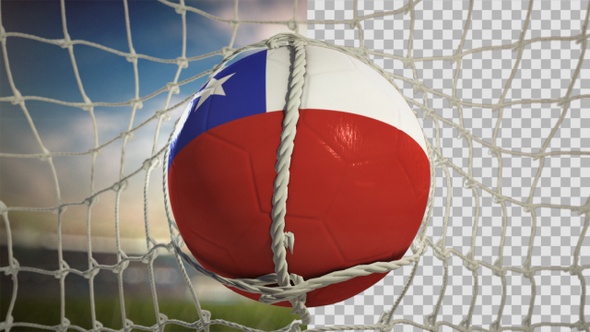 Soccer Ball Scoring Goal Day Frontal - Chile