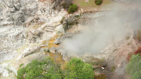 Furnas Volcano Azores Geosite As Seen From the Top alt