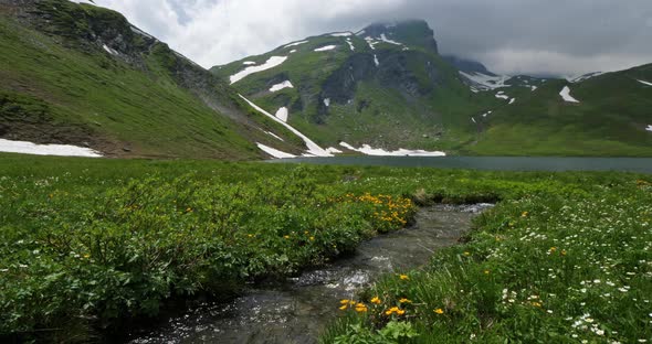 Lake Verney, Little St Bernard Pass, Italy alt
