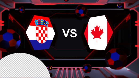 Croatia Vs Canada Football World Cup Qatar 2022 Vs Card Transition alt