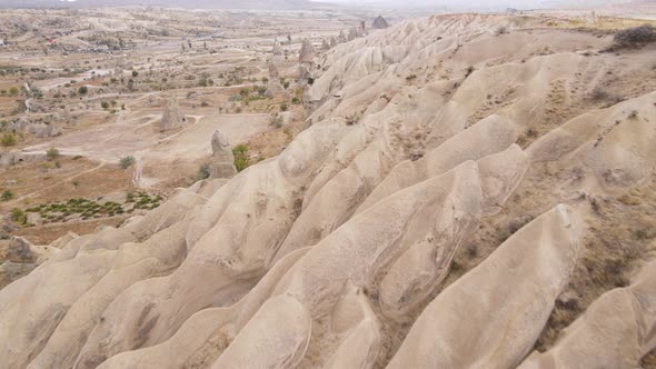Cappadocia Landscape Aerial View. Turkey. Goreme National Park alt