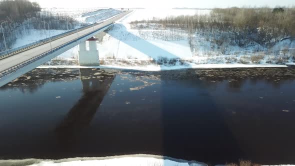 Spring, River, Bridge And Ice Drift alt