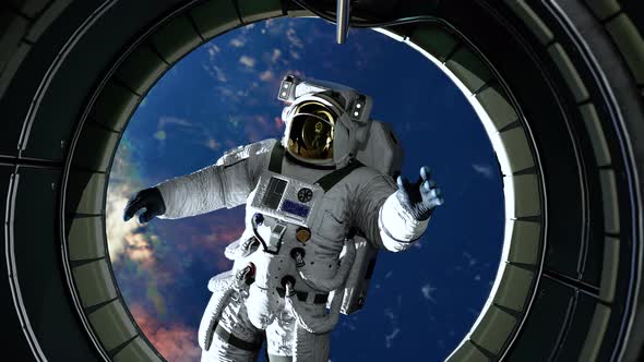 View From the Space Station Porthole