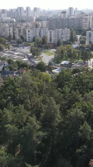 Aerial View of the Border of the Metropolis and the Forest alt