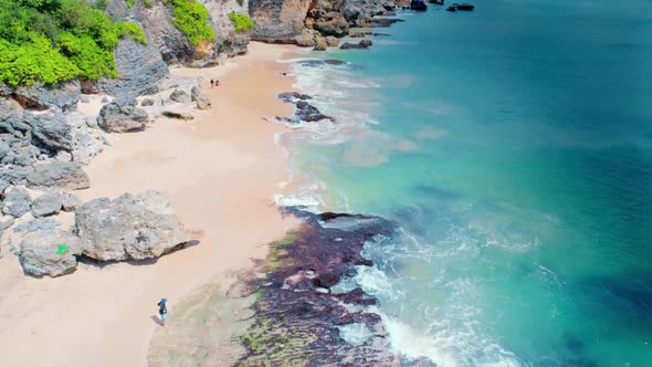 Aerial Flight over the Rocky Shore alt