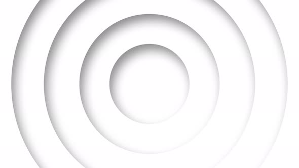 abstract logo promo pattern of circles with the effect of displacement white clean rings animation a