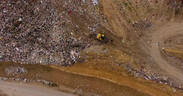 Large Garbage Mountain a City Dump