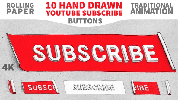 Subscribe Youtube Button Scroll Paper