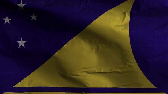 Tokelau Flag Textured Waving Background 4K alt