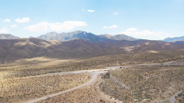 Desert Rising Mountains