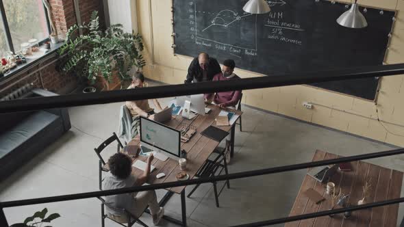 People in Coworking High-angle alt
