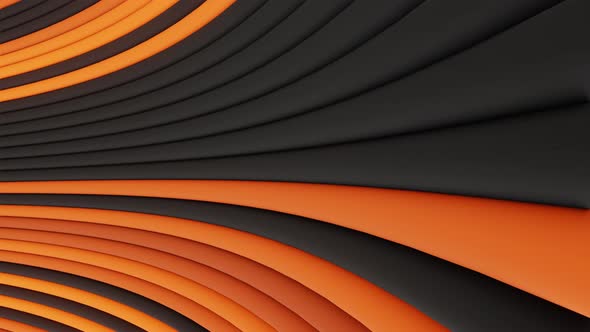 Black and Orange Stripes Gradient Tunnel Animation alt