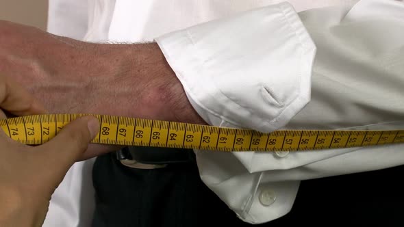 Tailor Arm Sleeves Body Measuring