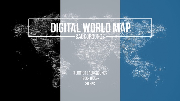 Digital World Map alt