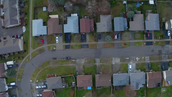 Topdown aerial view of homes in Kitchener Waterloo alt