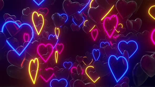Valentine Heart Neon 02