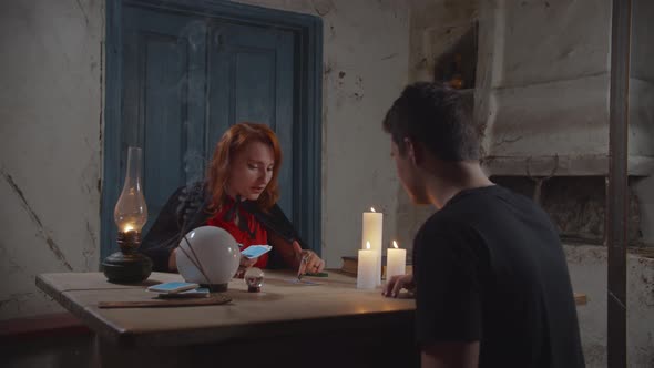 Lovely Fortune Teller Tarot Card Reading for Man alt