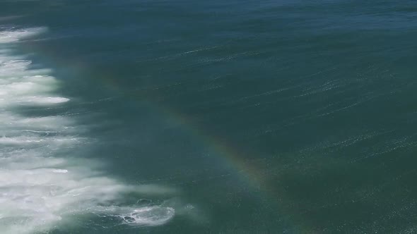 Drone Flying Over the Sea