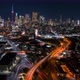 Night City Skyline Highway Traffic - VideoHive Item for Sale