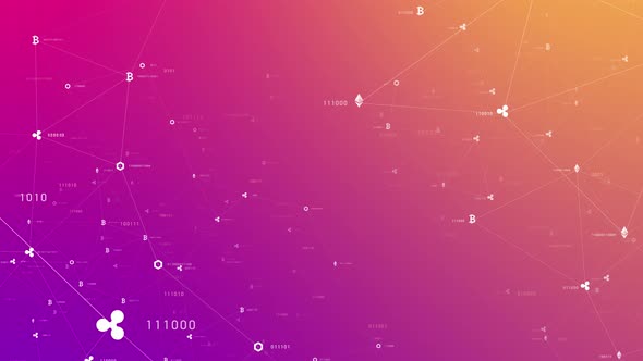 Cryptocurrency Background Animation 4K alt