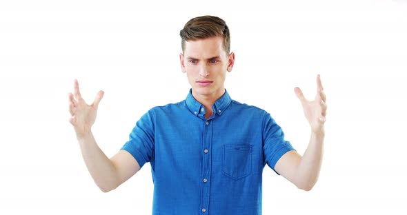 Man using digital screen alt