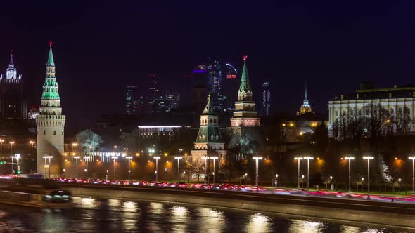 Moscow Kremlin View From Bolshoy Moskvoretskiy Bridge alt